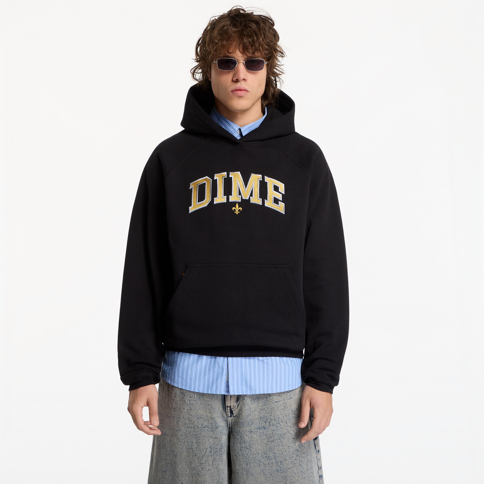 Sweatshirt Dime Varsity Hoodie UNISEX Black M