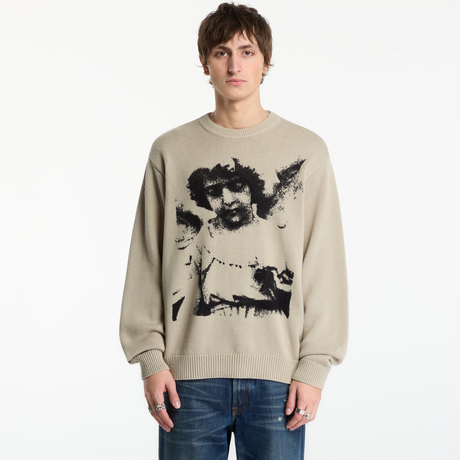 Sweater Obey Cherub Sweater Abbey Stone M
