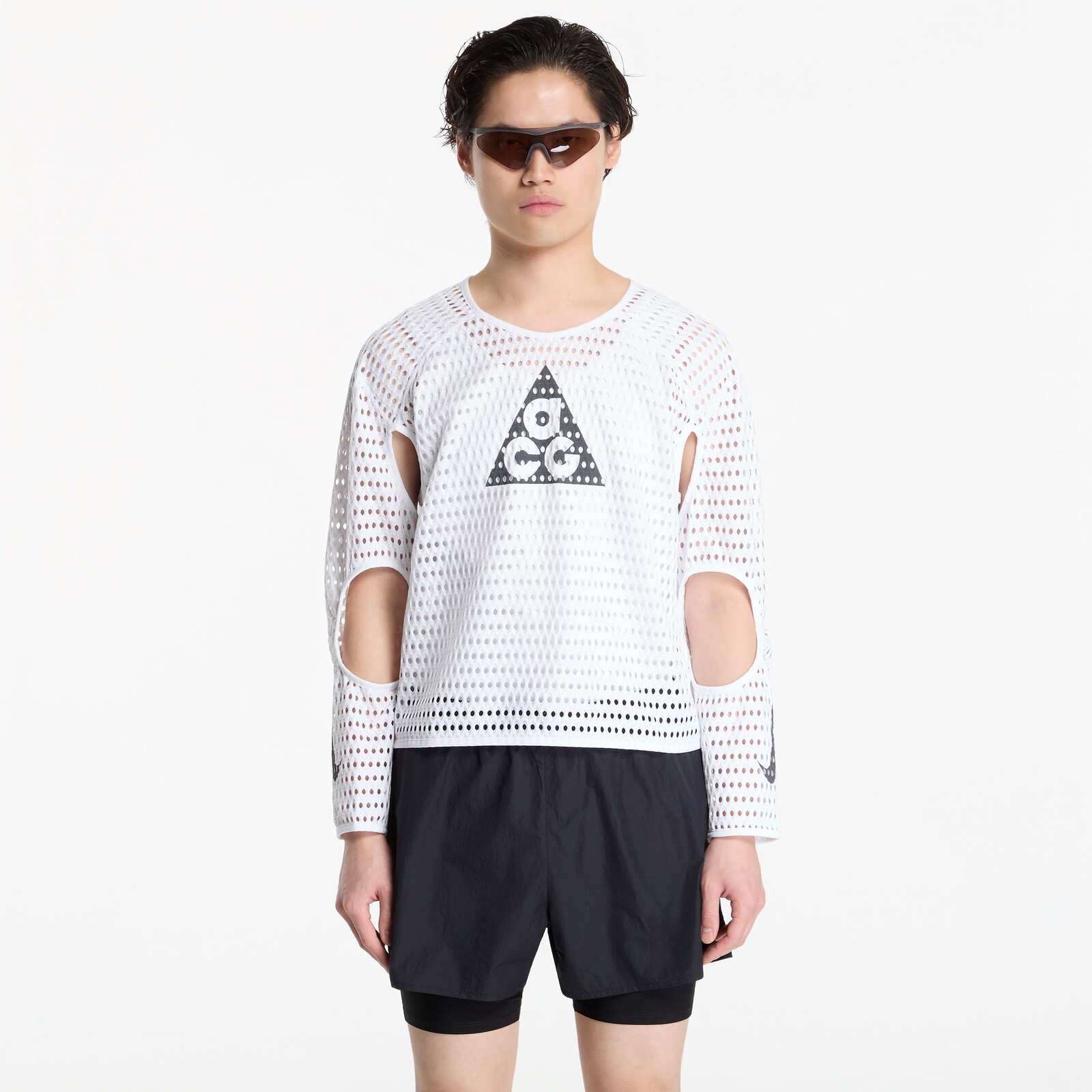 T-shirt Nike ACG Radical AirFlow NXT Dri-FIT Long-Sleeve Trail Running Top White/ Anthracite XL
