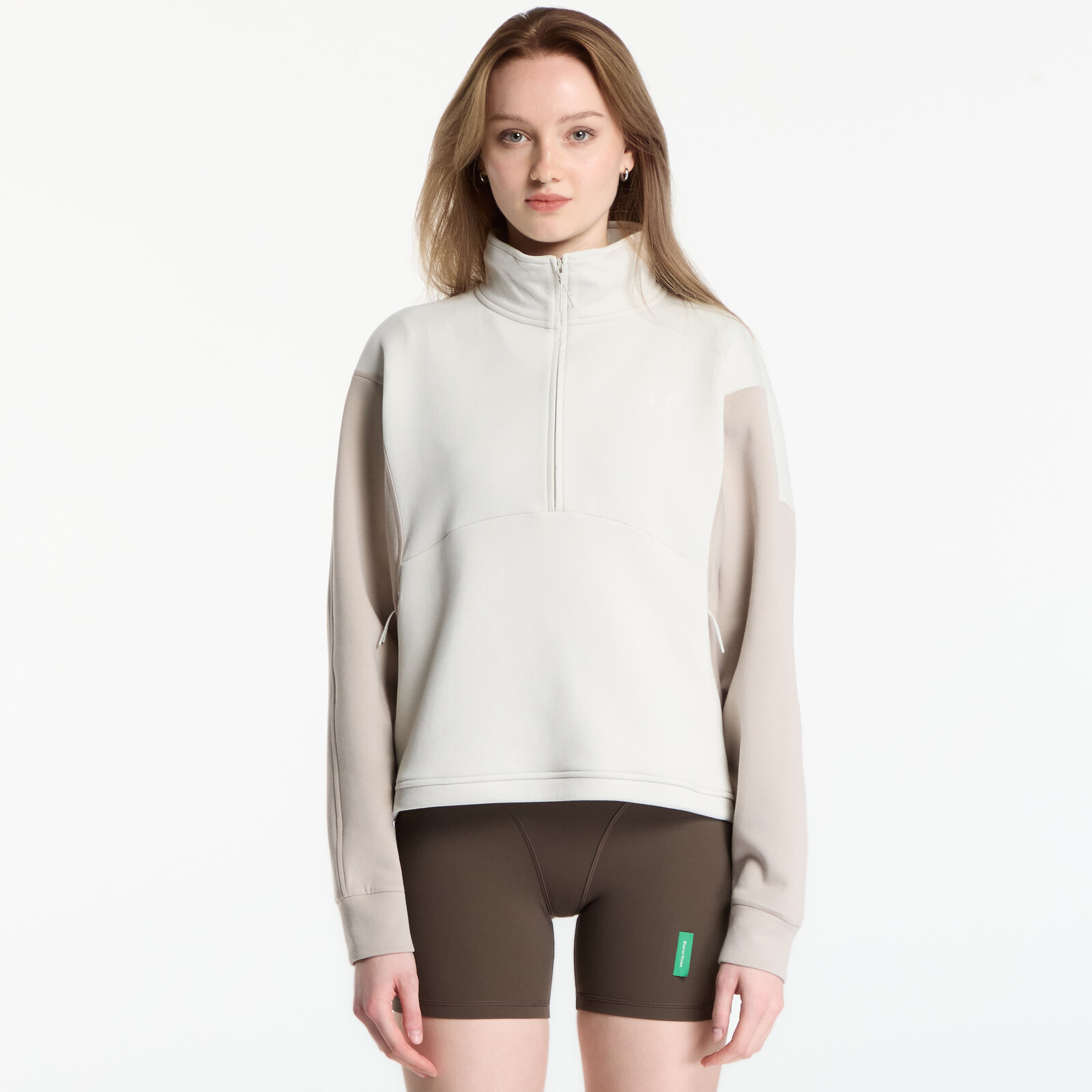 Sweatshirt Under Armour Unstoppable Fleece HZ Summit White/ Highland Buff/ Summit White S