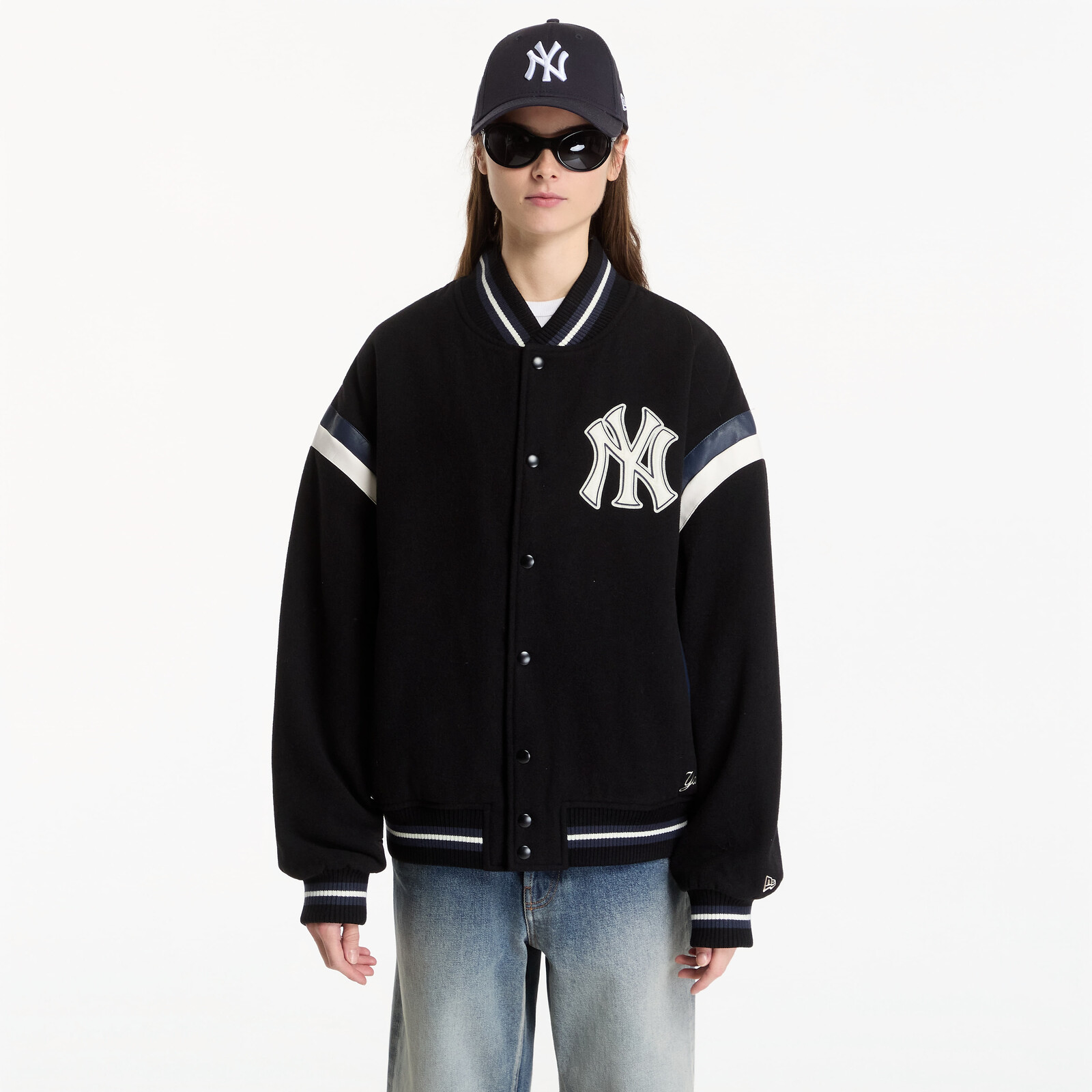 Jacket New Era MLB DS Varsity Jacket New York Yankees UNISEX Black L