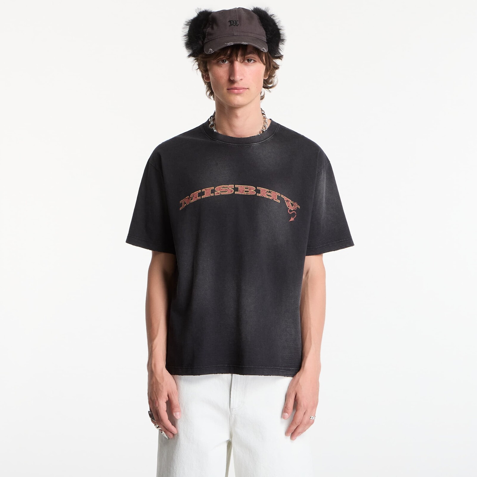 T-shirt MISBHV Devil Misbhv Fadded T-Shirt UNISEX Grey S