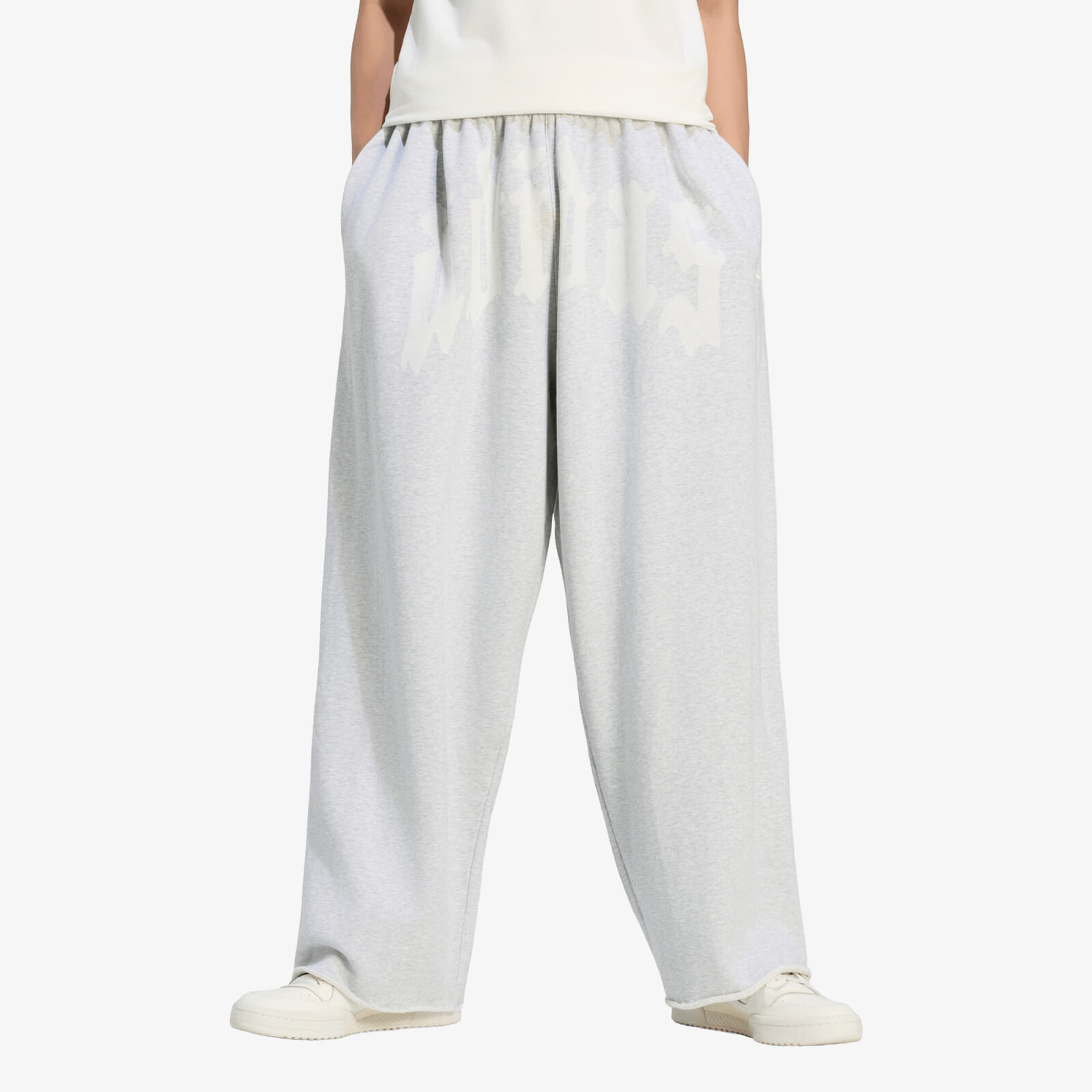 Pants adidas Wide Leg Sweat Pant Light Grey Heather L