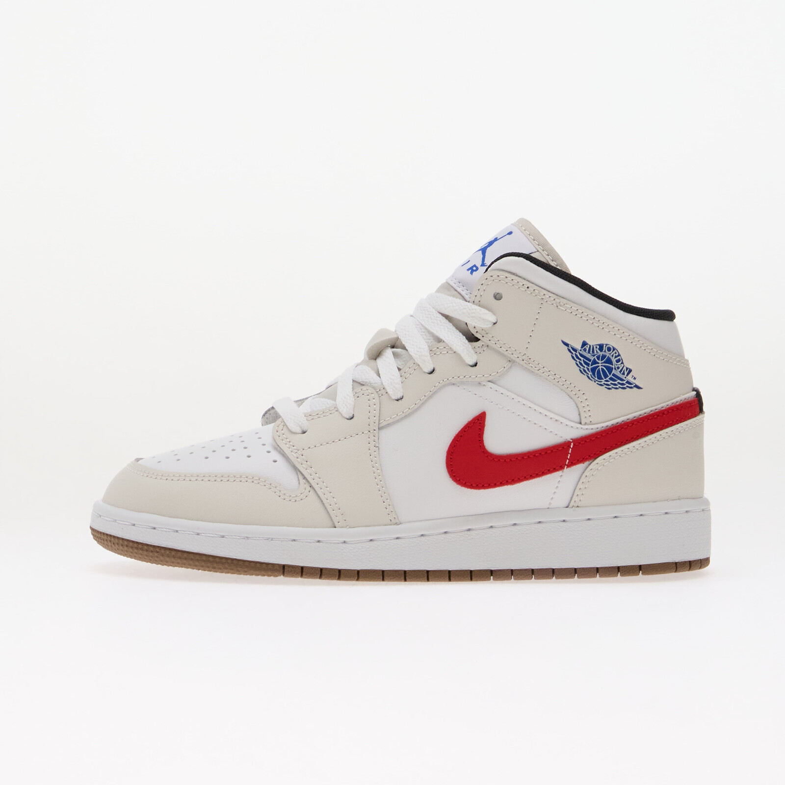 Air Jordan 1 Mid Kids Phantom/ Game Royal-White-Sail 5Y