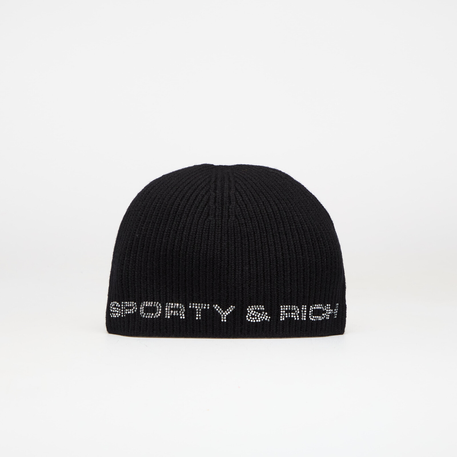 Sporty & Rich Bold Logo Krystal Beanie Black Universal