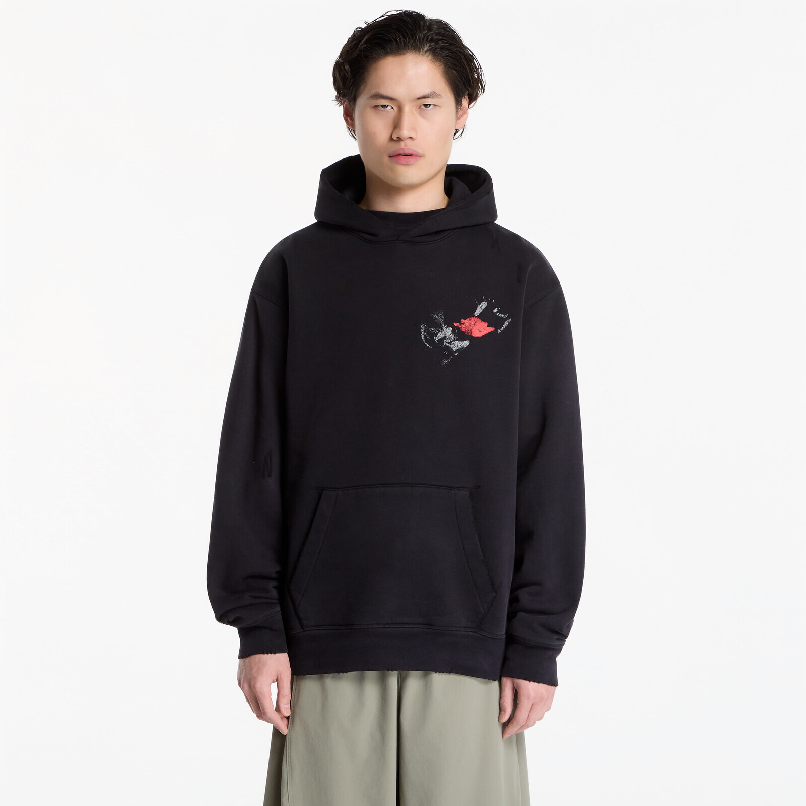 Sweatshirt Jordan Pullover Hoodie Black/ University Red XL