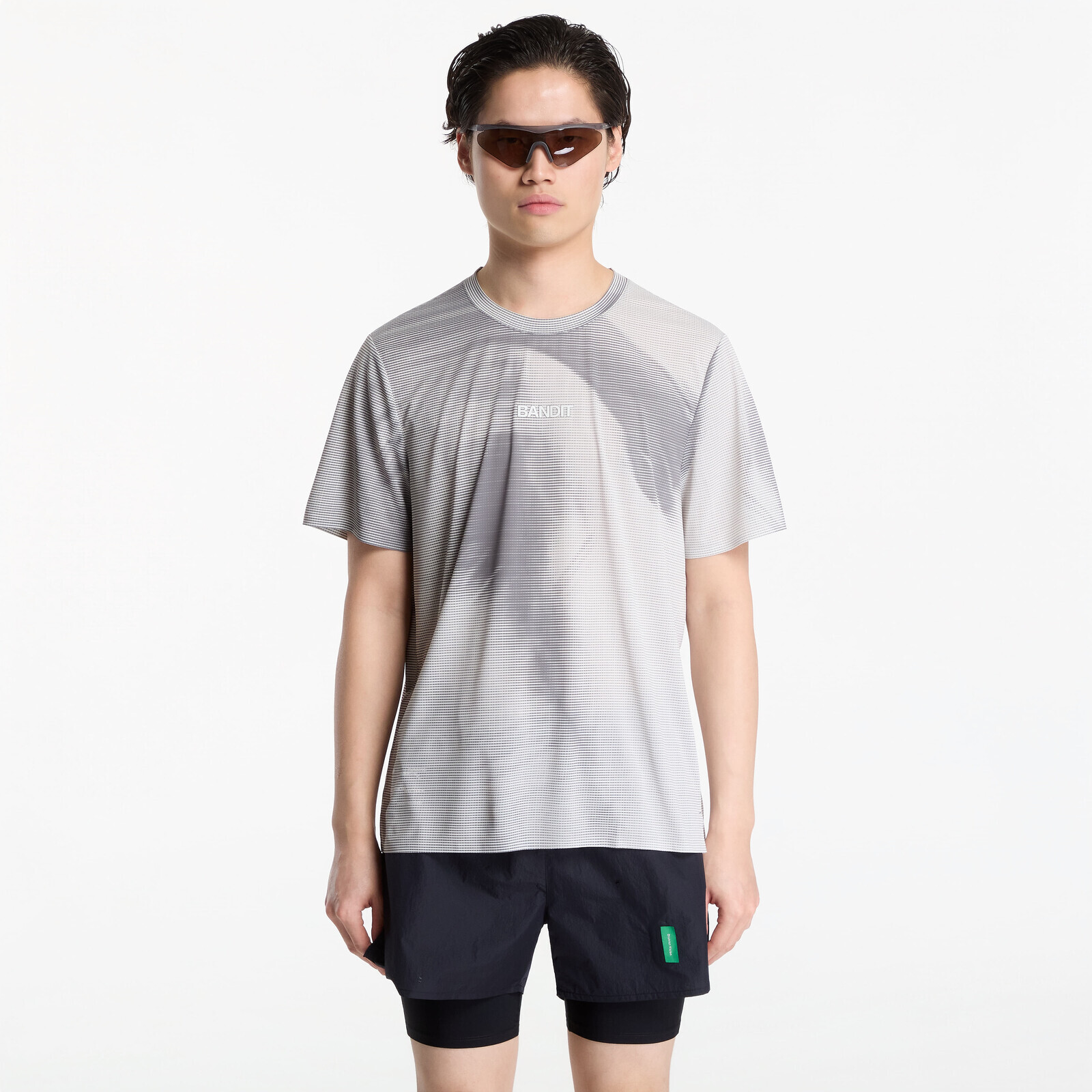 T-shirt BANDIT Men's Specter™ Performance Tee with Flopack™ Slate/ Plaster L