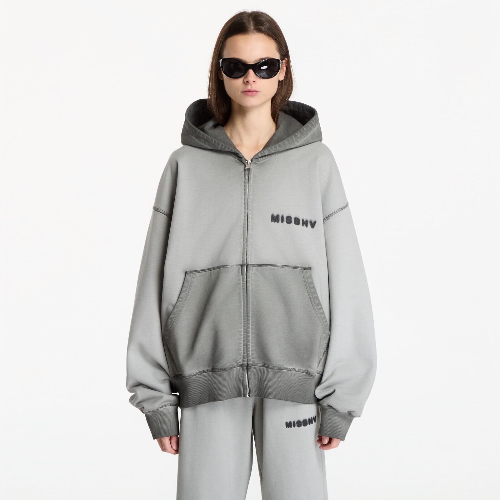 Sweatshirt MISBHV Community Zipped Hoodie Ash Gray UNISEX L