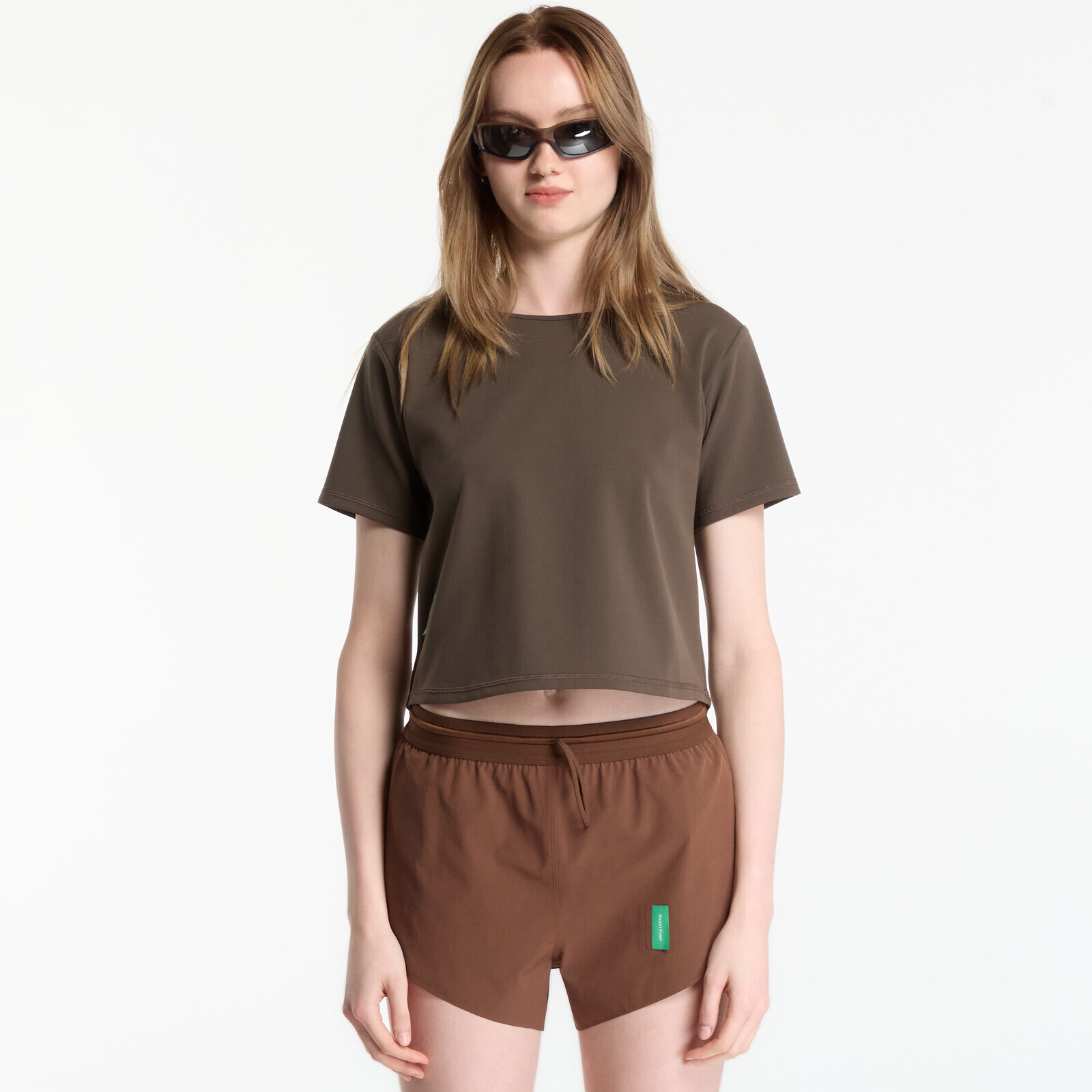 T-shirt District Vision Boxy Soft Interlock Tee Earth S