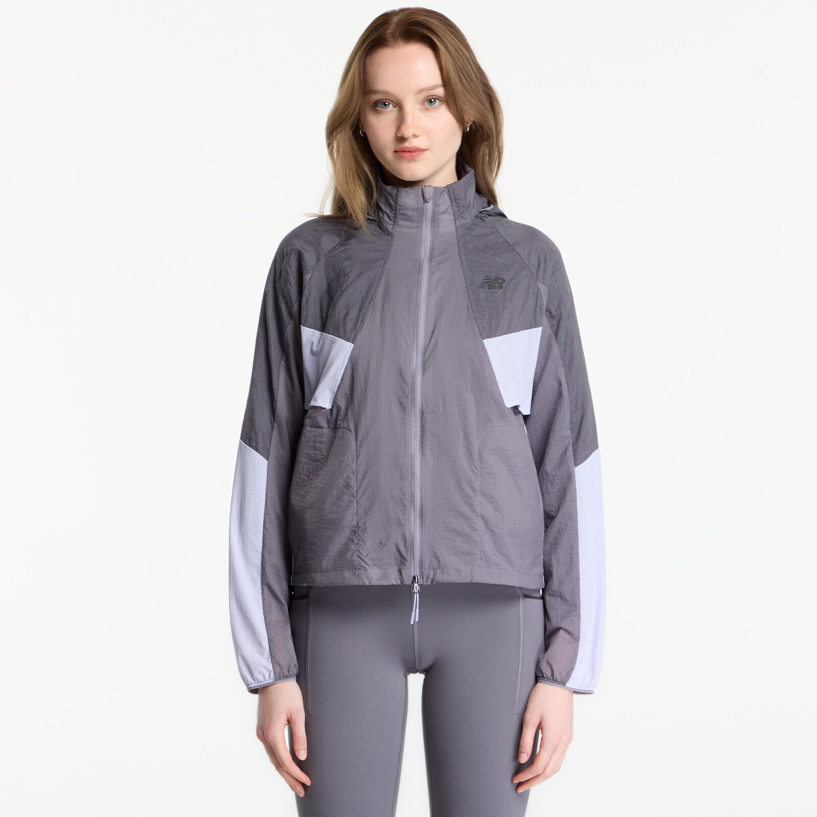 Jacket New Balance Reflective RC Jacket Neptune Grey/ Smoked Violet M