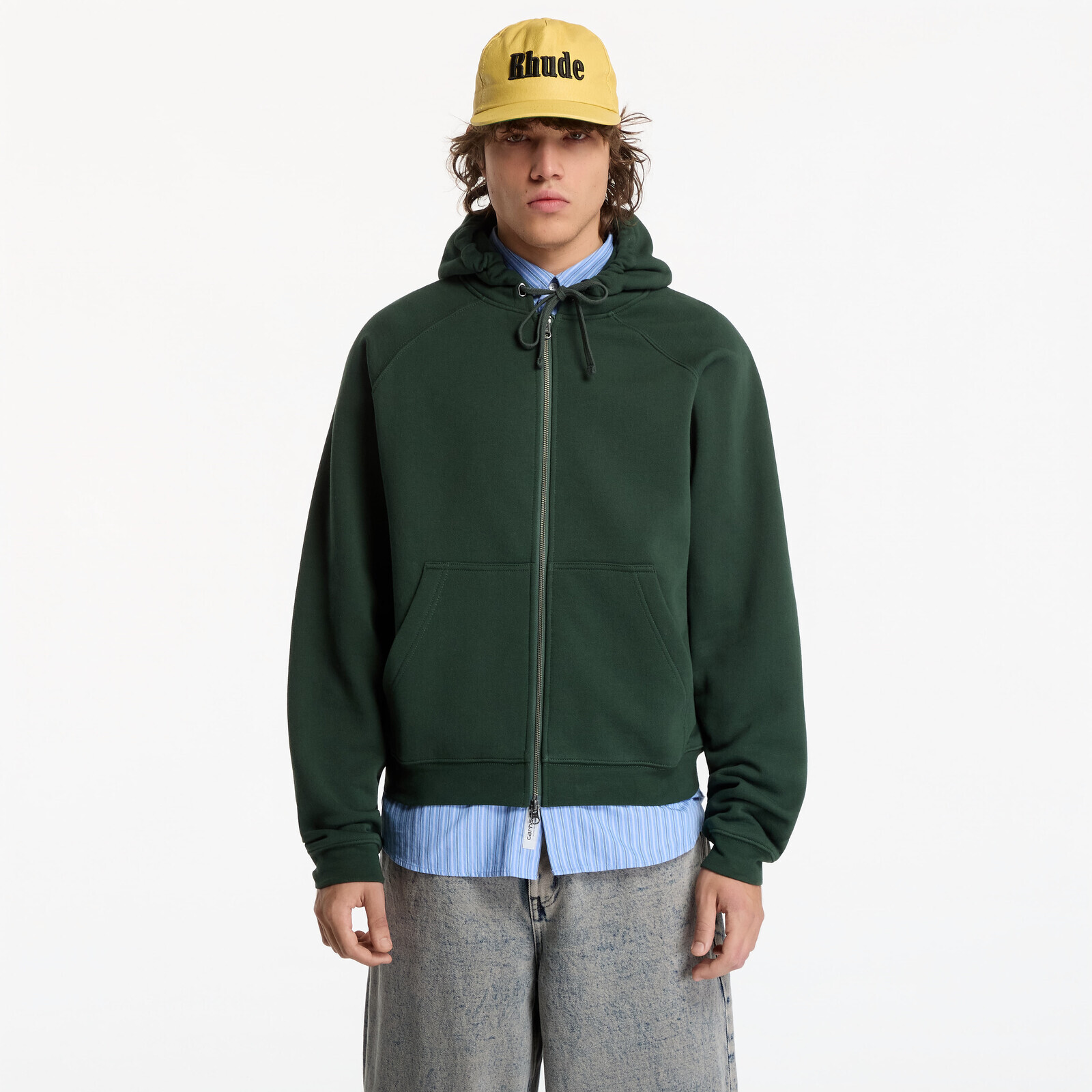 Sweatshirt Dime Spinal Zip Hoodie UNISEX Mountain Green XL