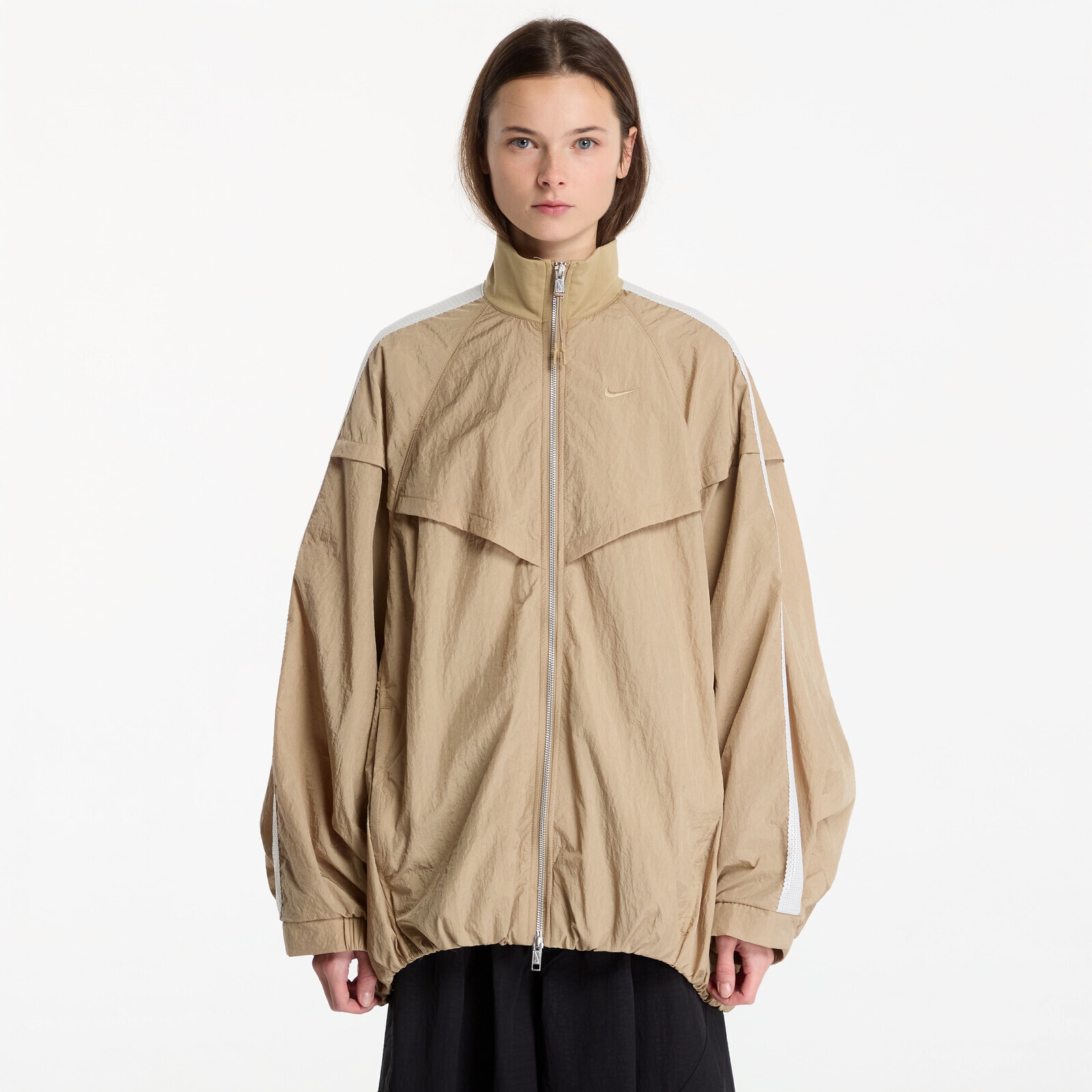 Jacket Nike Sportswear Women's Oversized Balloon Track Jacket Parachute Beige/ Sail/ Parachute Beige S