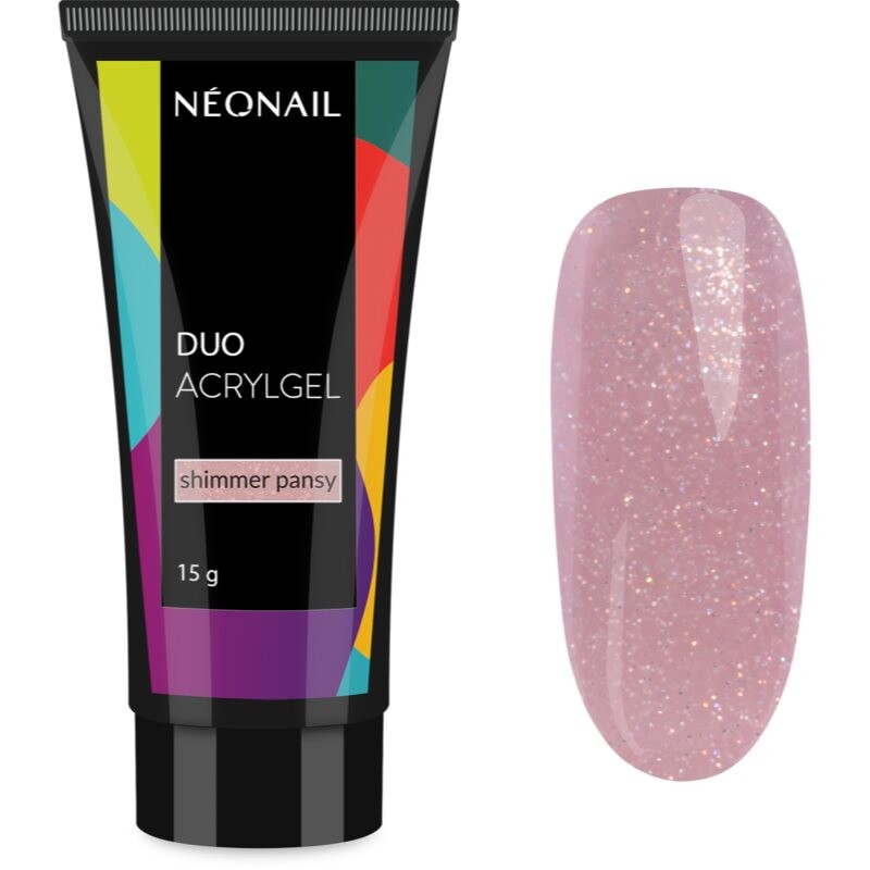 NEONAIL Duo Acrylgel Shimmer Pansy gel for gel and acrylic nails 15 g