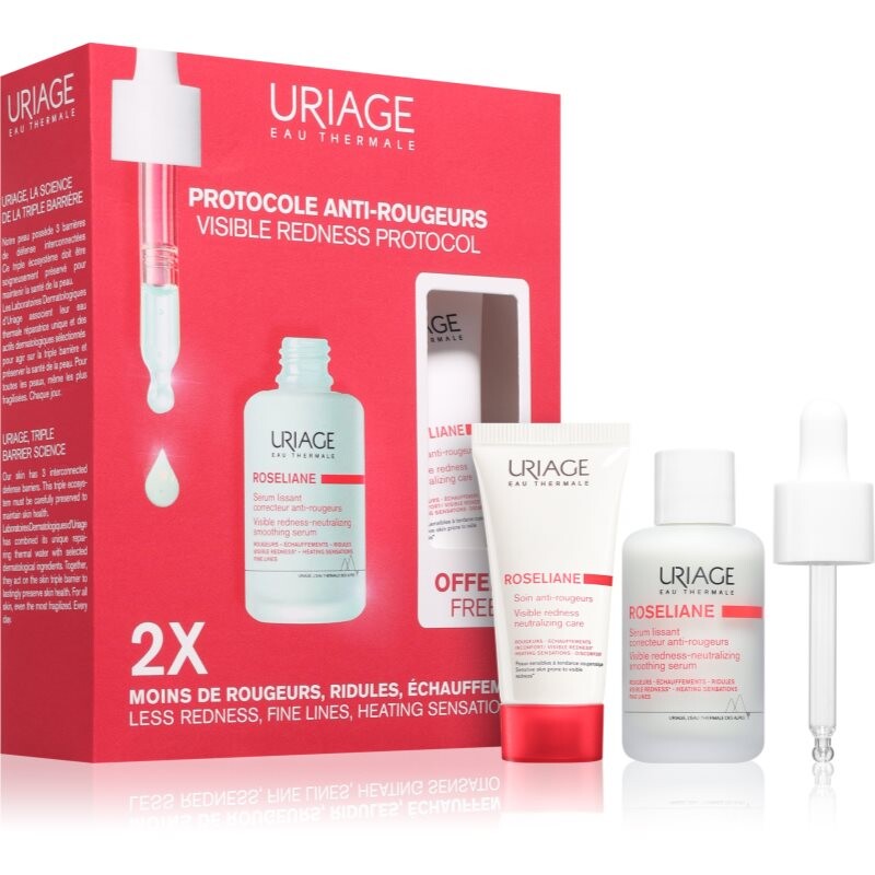 Uriage Roseliane Visible Redness Protocol set against redness