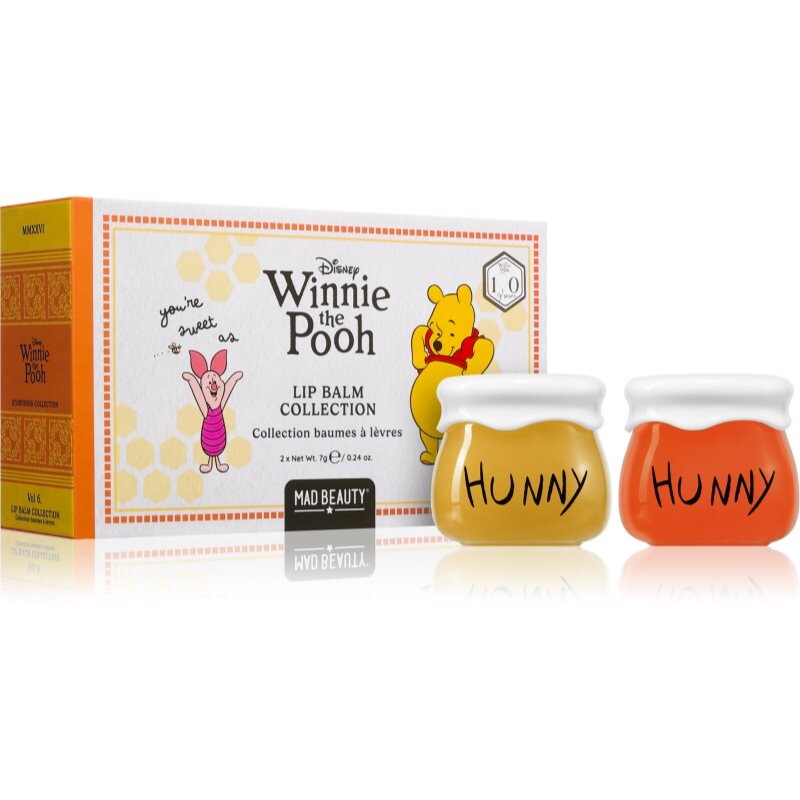 Mad Beauty Winnie The Pooh Lip Balm Collection set for lips