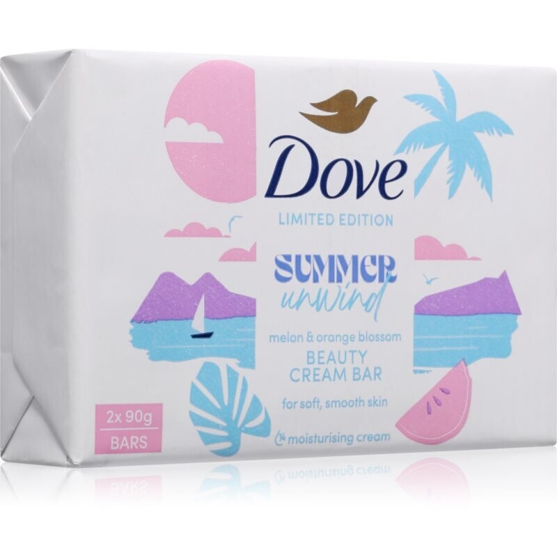 Dove Summer Unwind creamy tablet for washing 2x90 g