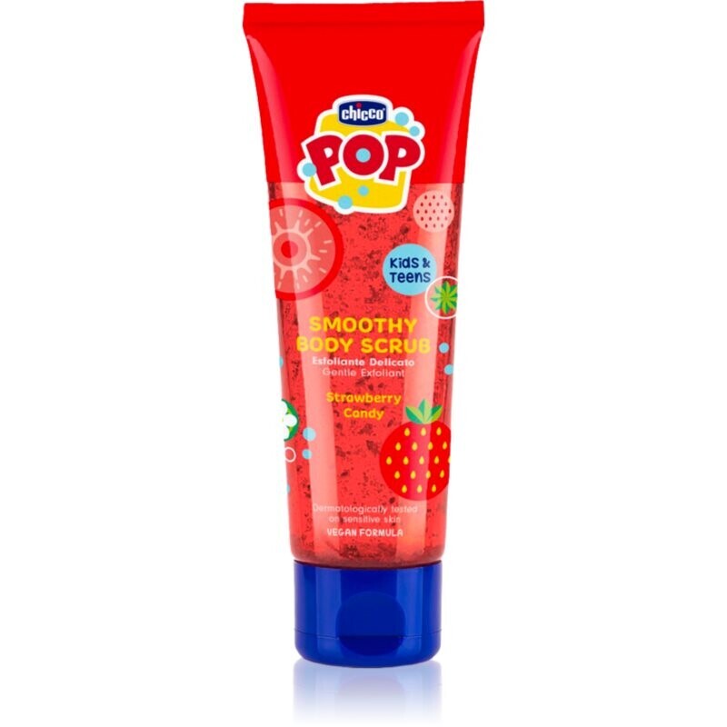 Chicco POP Smooth Body Scrub body scrub for children Strawberry Candy 150 ml