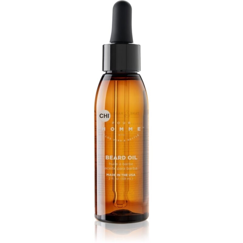 CHI Pour Homme Beard Oil facial hair oil with a woody aroma 59 ml