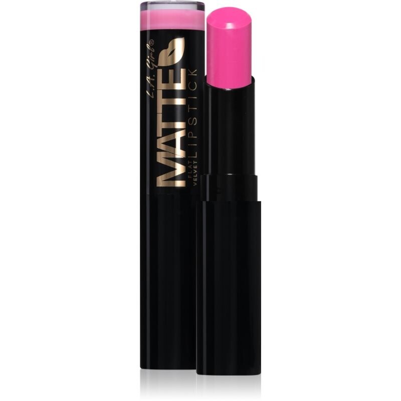 L.A. Girl Cosmetics Matte Flat Velvet velvet lipstick with matt effect shade 815 Arm Candy 3 g