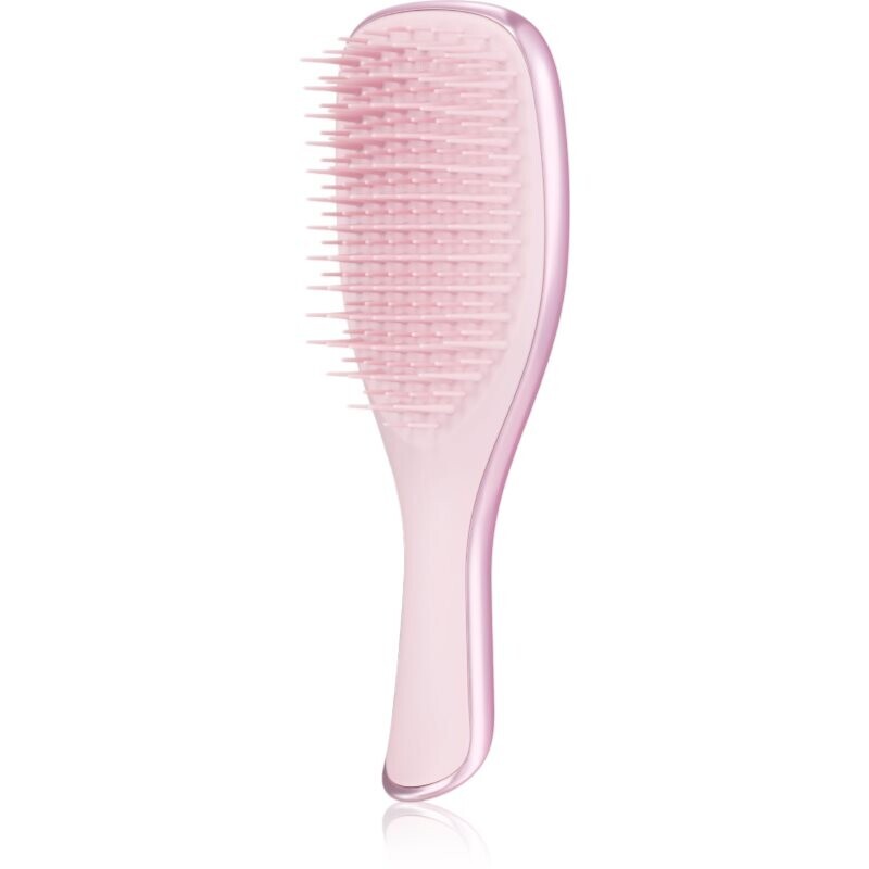 Tangle Teezer Detangler Mini Chrome Satin Pink comb for straight and wavy hair mini pack 1 pc