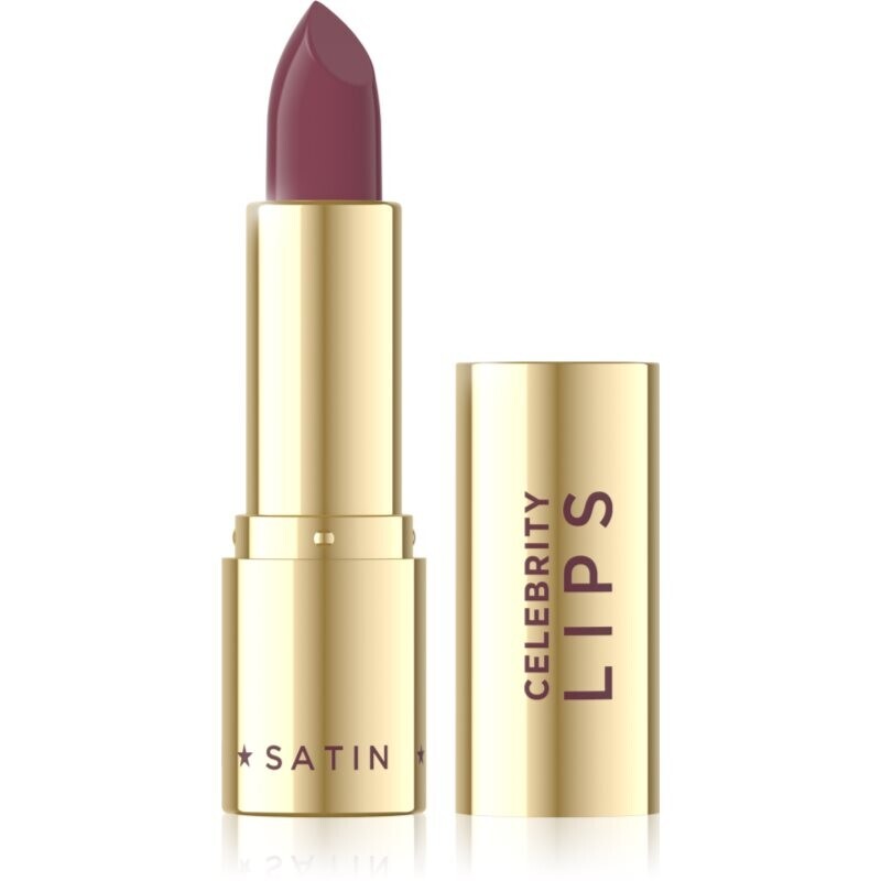 Eveline Cosmetics Celebrity Lips Satin creamy lipstick with satin finish shade 602 Glimmer 1 pc