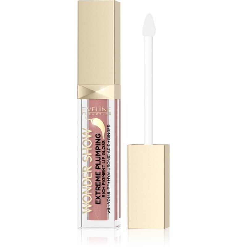 Eveline Cosmetics Wonder Show Extreme Plumping lip gloss with magnifying effect shade 02 Dream Nude 6.8 ml