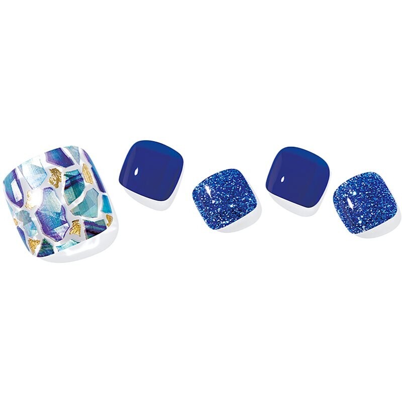 ohora Semi Cured Gel Pedicure Strips P Positano nail stickers for legs shade PD-111 1 pc