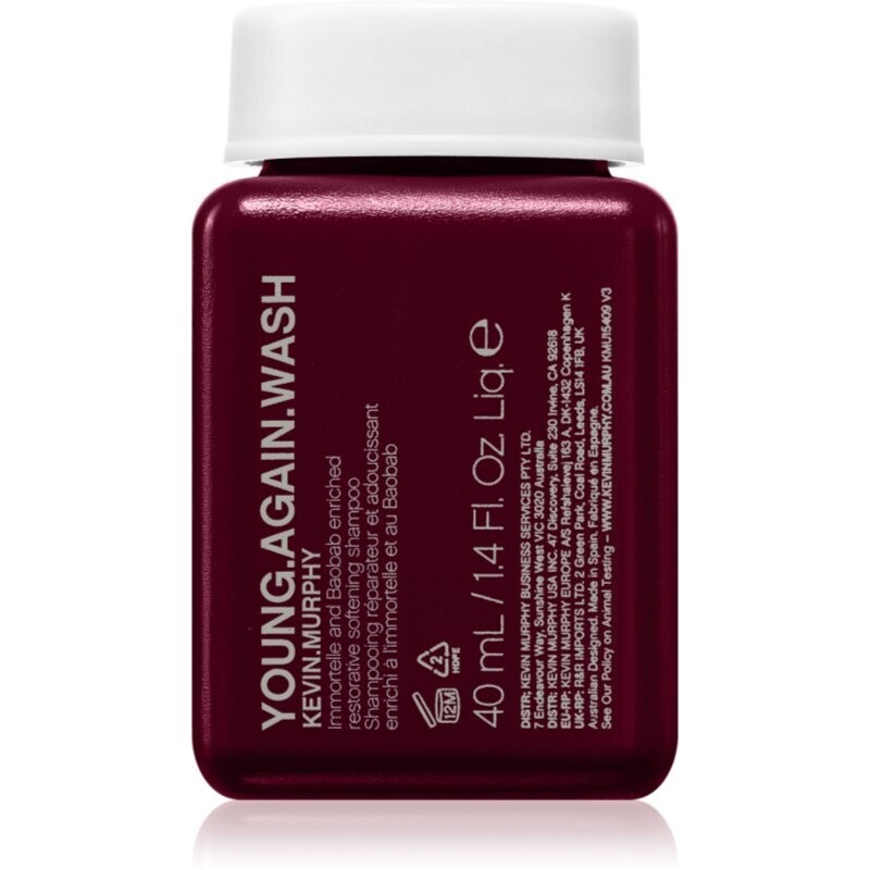 Kevin Murphy Young Again regenerating shampoo for shine sulfate- and paraben-free 40 ml