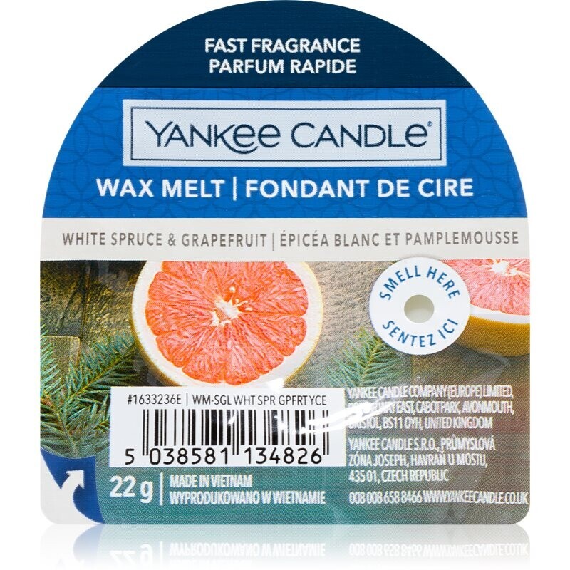 Yankee Candle White Spruce & Grapefruit wax melt 22 g