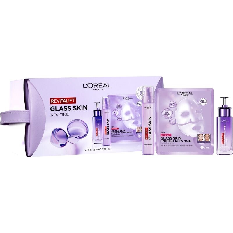 L’Oréal Paris Revitalift Filler Glass Skin gift set for intense skin care