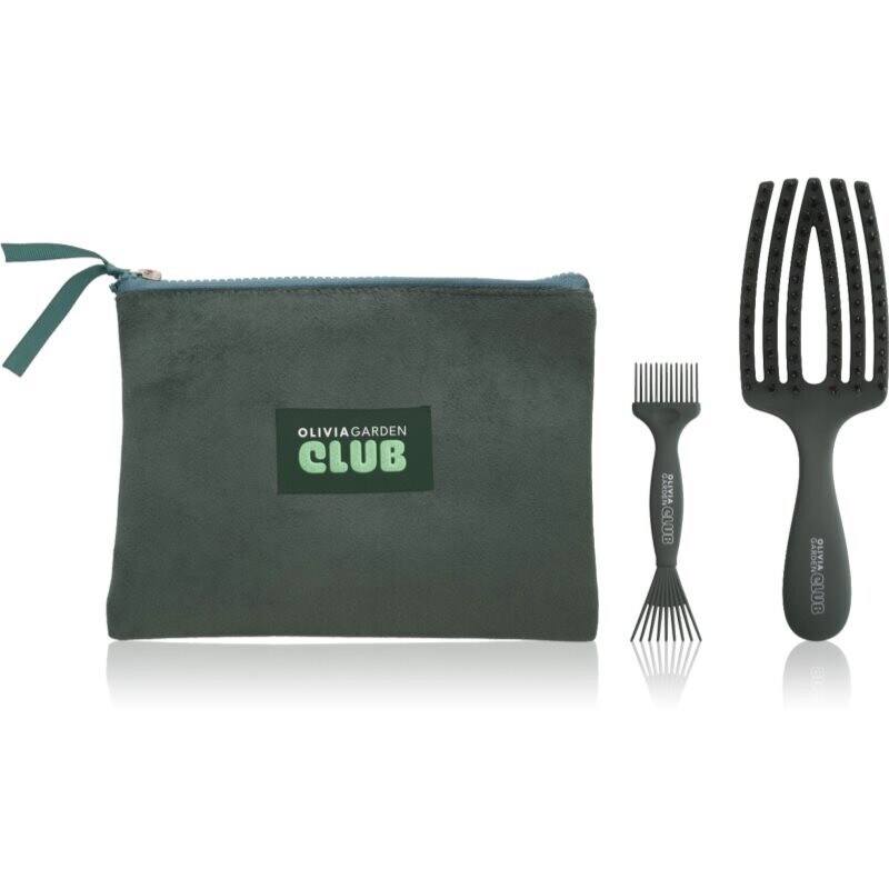 Olivia Garden Club The Gift gift set for hair Dark Green Edition