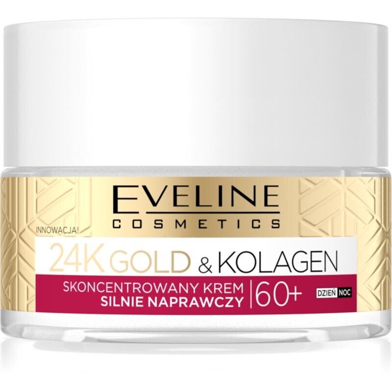 Eveline Cosmetics 24k Gold & Kolagen 60+ concentrated anti-wrinkle cream 60+ 50 ml