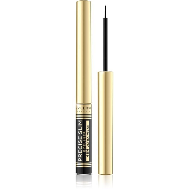 Eveline Cosmetics Precise Slim Eyeliner eyeliner shade Vinyl black 1 pc