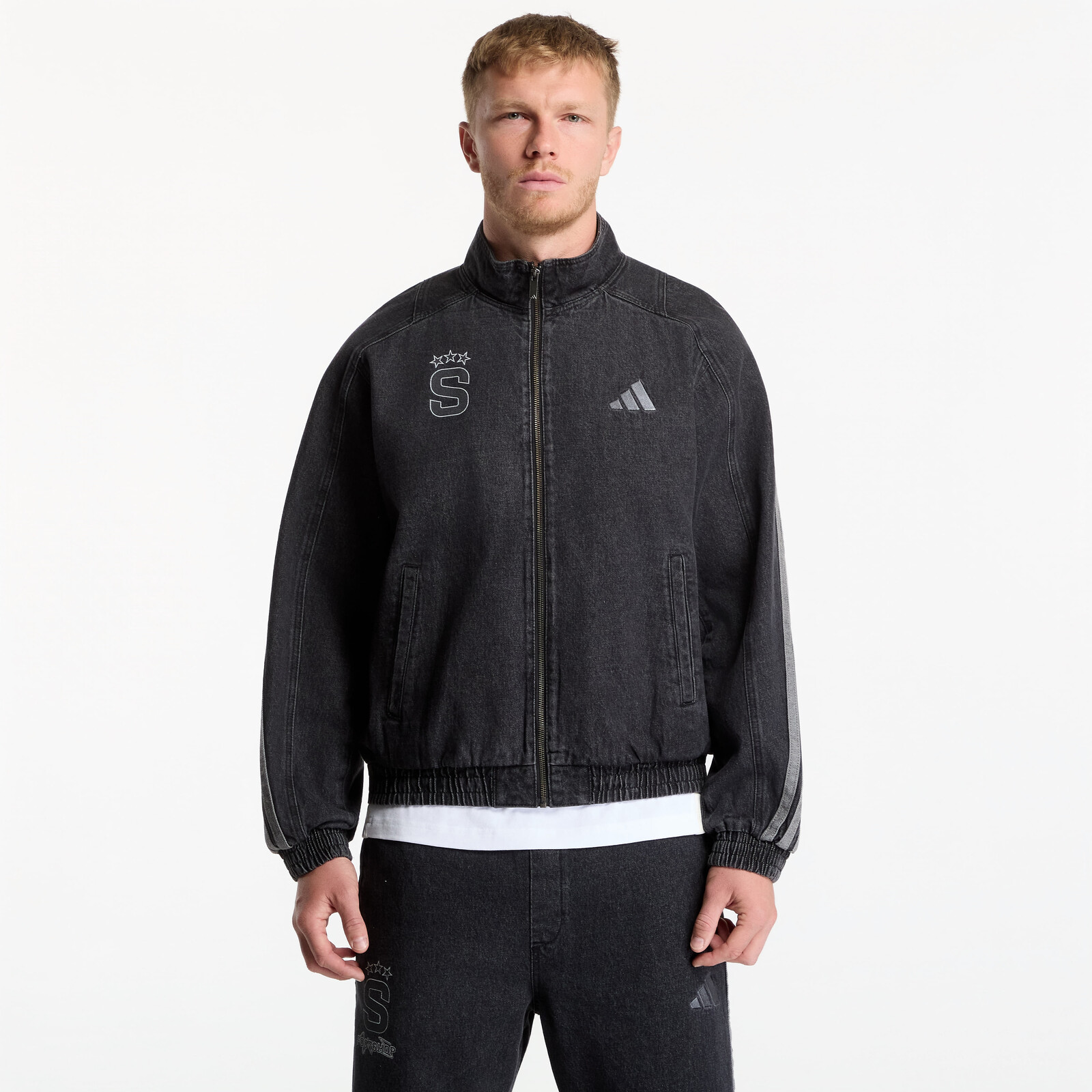 Jacket adidas x FTSHP x AC Sparta Prague Denim Jacket Black XS