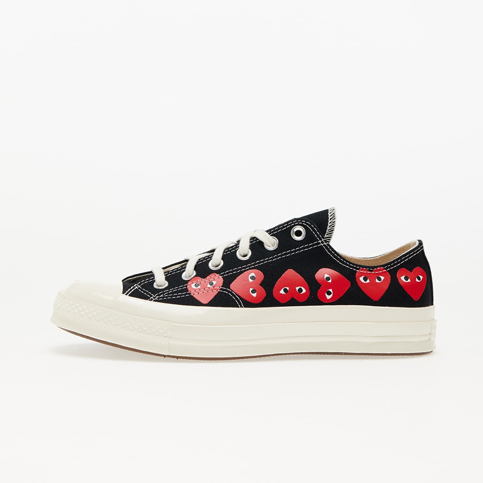 Sneakers Converse x Comme des Garçons PLAY Chuck Taylor 70 OX Multi Heart Black/ Hi Risk Red/ Egret UK 5.5