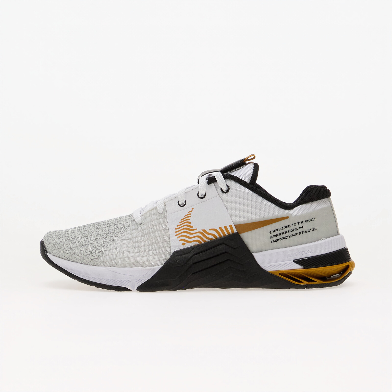 Sneakers Nike Metcon 8 White/ Gold Suede-Black-Photon Dust UK 6.5