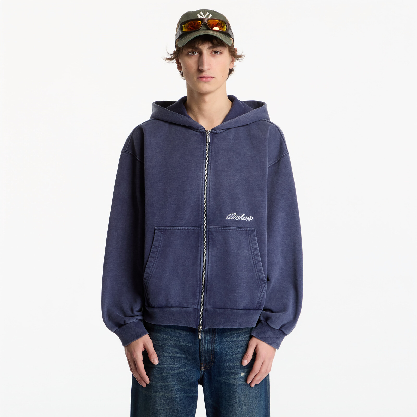 Sweatshirt Dickies Baker Zipped Hoodie Navy Blue L