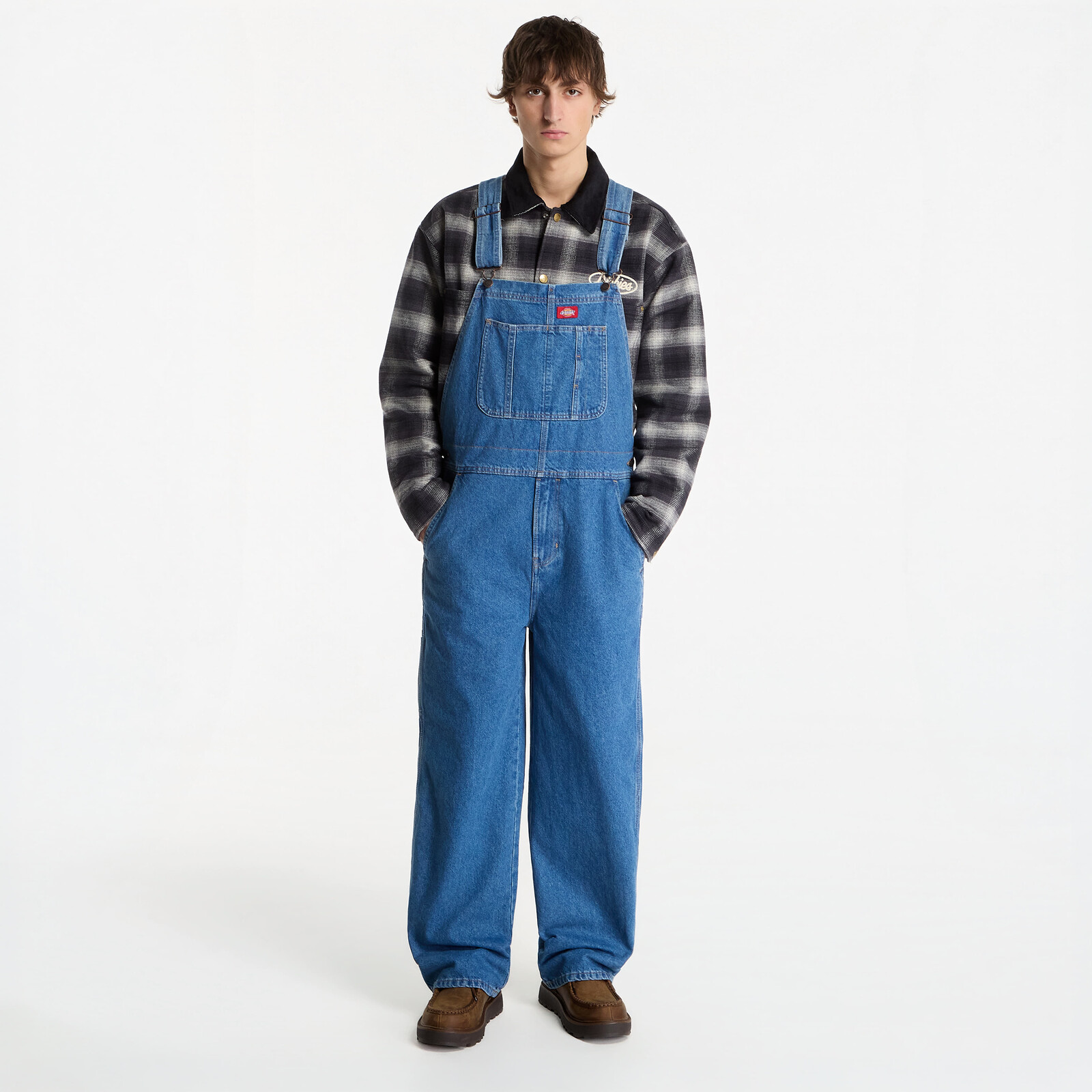 Pants Dickies Loose Denim Bib Classic Blue M