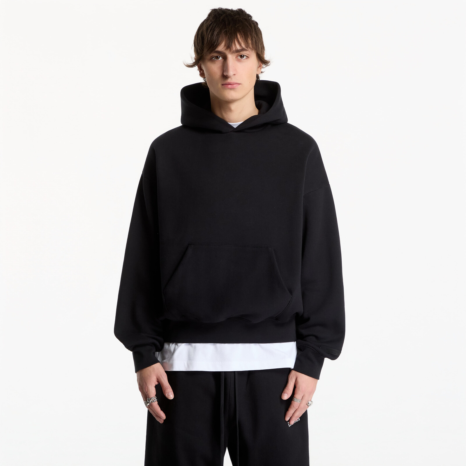 Sweatshirt Fear of God Essentials Classic Fit Fleece Hoodie Vintage Black L
