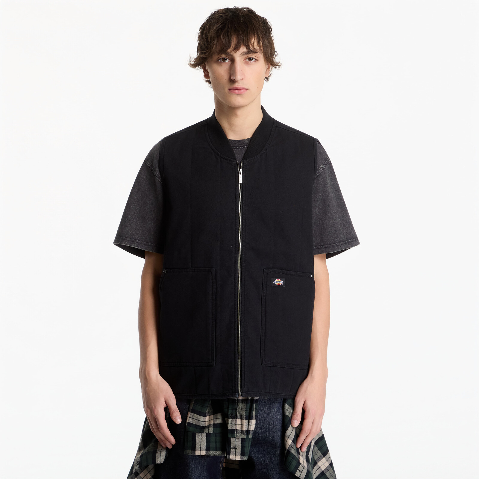 Dickies Quilted Canvas Vest Black L