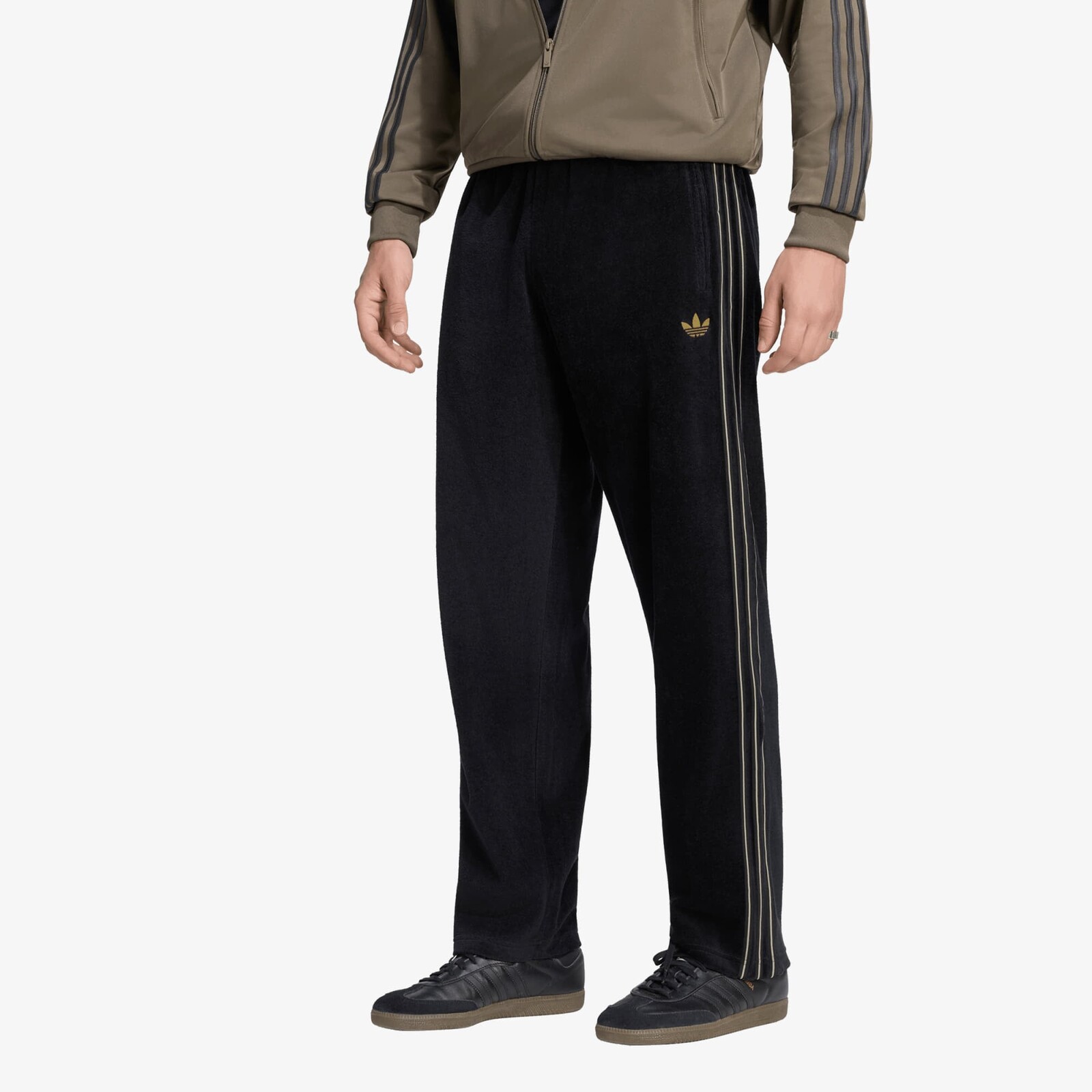 Pants adidas Firebird Velour Track Pants Black S