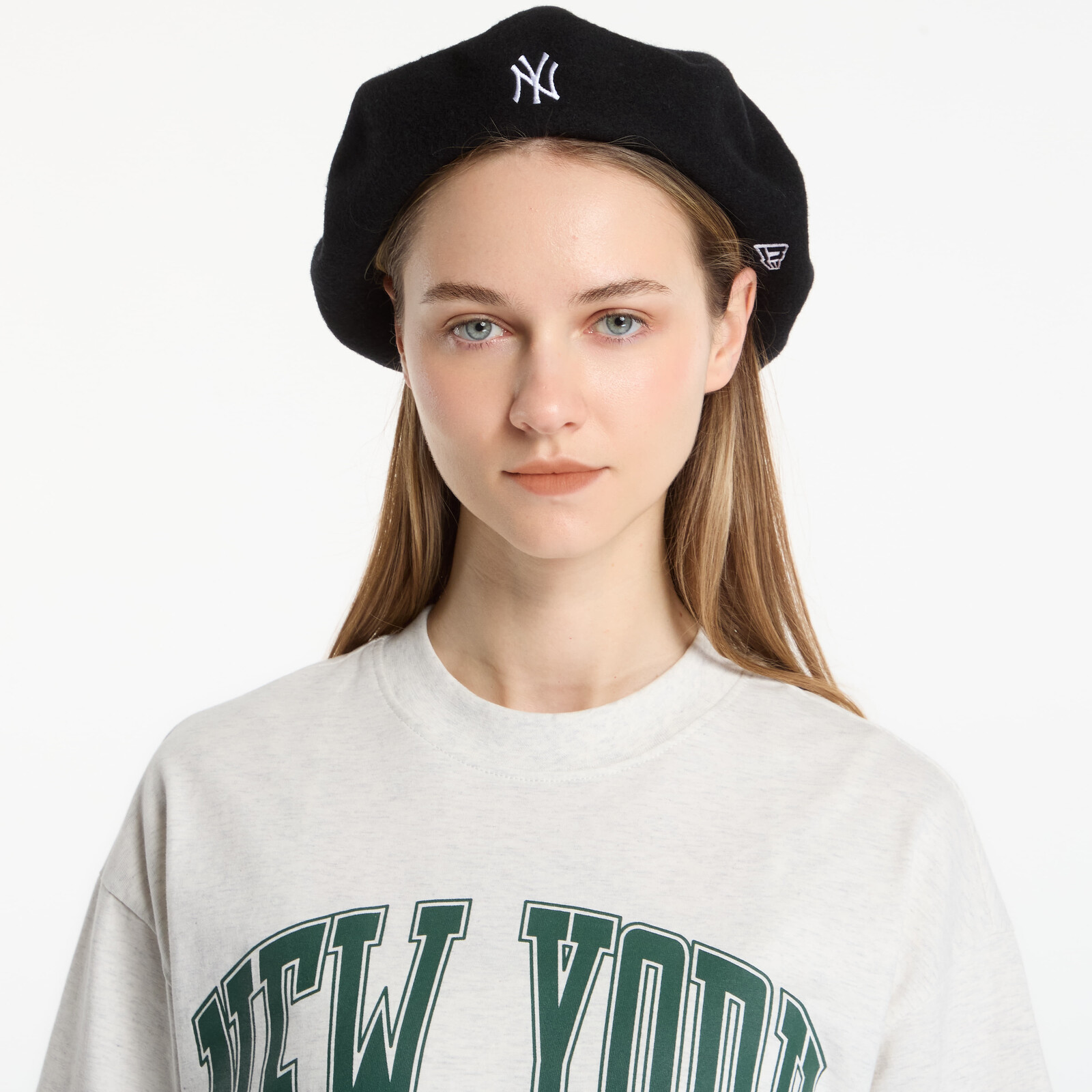 New Era Beret MLB Wool Script New York Yankees Black Universal