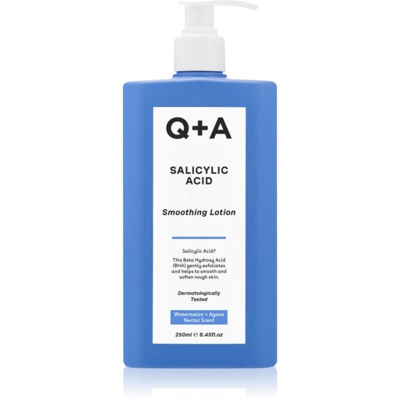 Q+A Salicylic Acid smoothing body lotion fragrance Watermelon + Agave Nectar 250 ml