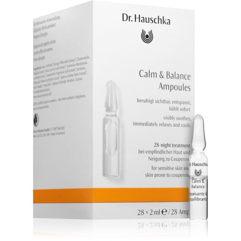 Dr. Hauschka Facial Care Calm & Balance intensive soothing treatment for sensitive skin 28x2 ml