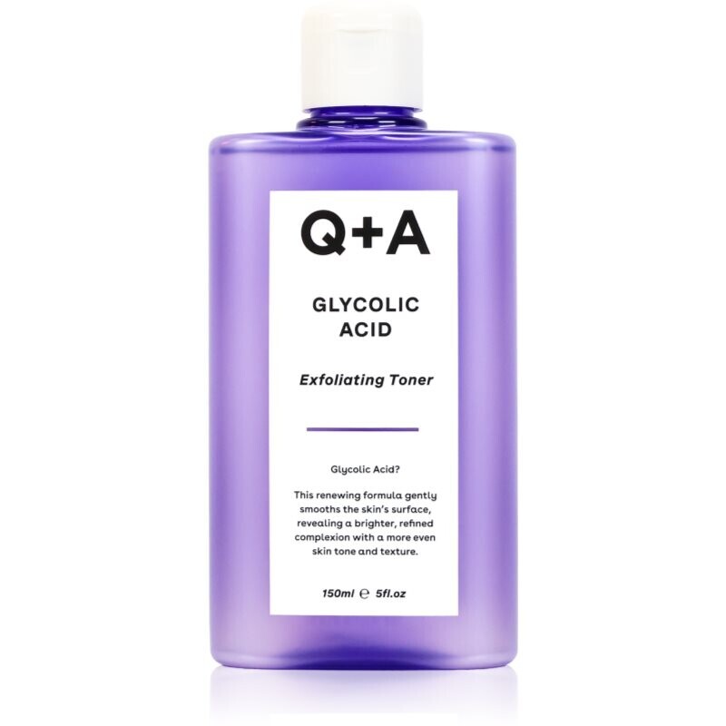 Q+A Glycolic Acid exfoliating toner with glycolic acid 150 ml