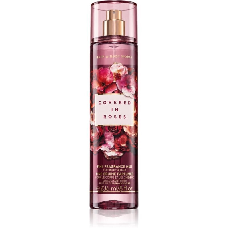 Bath & Body Works Covered In Roses scented mist for body and hair for women 236 ml