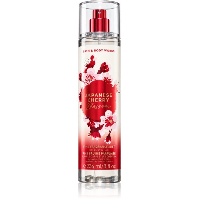 Bath & Body Works Japanese Cherry Blossom scented mist for body and hair for women 236 ml