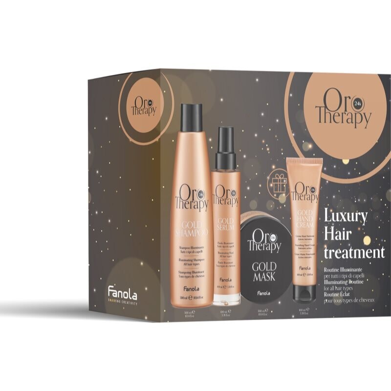 Fanola Oro Therapy Christmas Set gift set with 24 carat gold