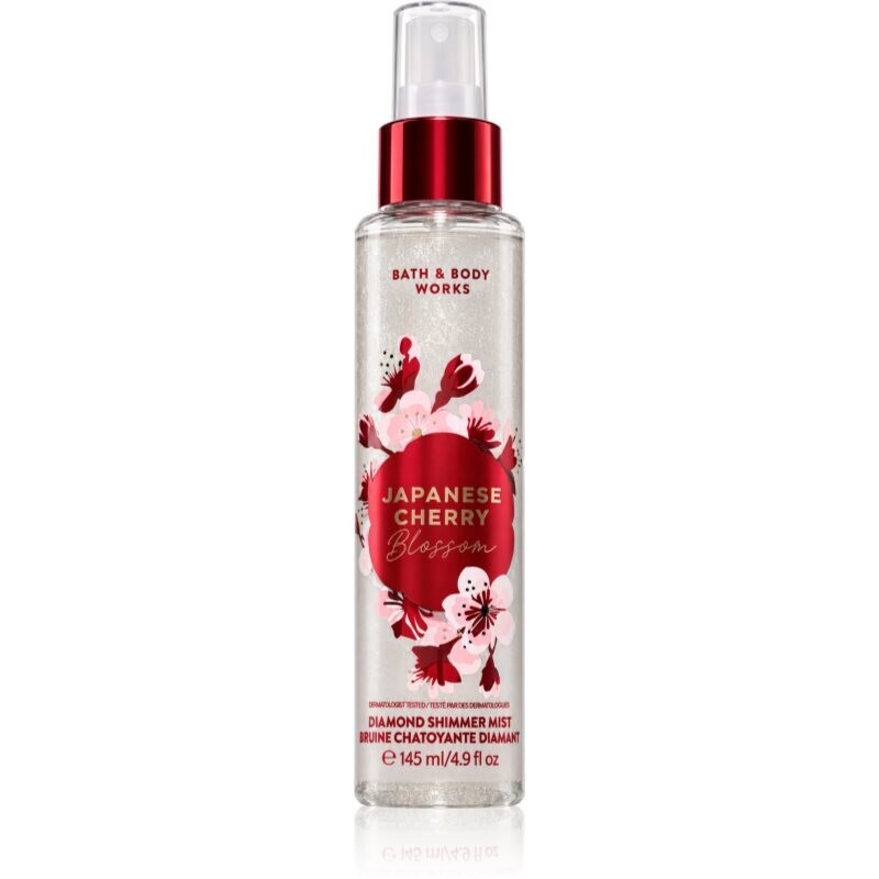 Bath & Body Works Japanese Cherry Blossom scented mist with glitter for women 145 ml