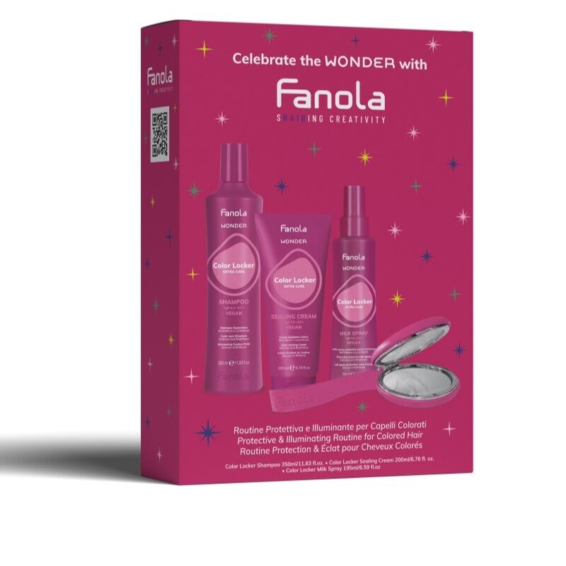 Fanola Wonder Color Locker Christmas Set gift set for colour-treated hair 1 pc